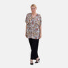 White Paisley Print