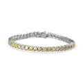 TLV Madagascar Paraiba Apatite, White Zircon Bracelet in Platinum Over Sterling Silver (6.50 In) 11.10 ctw - Sticky add to cart bar