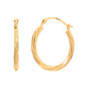 14K Yellow Gold Hoop Earrings - Sticky add to cart bar