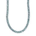 Betroka Blue Apatite and White Zircon Necklace 18 Inches in Platinum Over Sterling Silver 30.15 ctw - Sticky add to cart bar