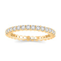 10K Yellow Gold Moissanite Band Ring (Size 6.0) 0.90 ctw - Sticky add to cart bar
