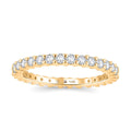 Moissanite 0.90 ctw Band Ring in 10K Yellow Gold (Size 7.0) - Sticky add to cart bar