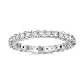 10K White Gold Moissanite Eternity Band Ring (Size 6.0) 0.90 ctw - Sticky add to cart bar