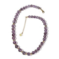 Rose De France Amethyst Beaded Necklace 18-20 Inches in Vermeil Yellow Gold Over Sterling Silver 260.00 ctw - Sticky add to cart bar