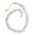 D'Joy Herkimer Diamond Quartz and Thai Black Spinel Chips Necklace 18-20 Inches in Vermeil Yellow Gold Over Sterling Silver 360.00 ctw - Sticky add to cart bar