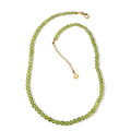 D'Joy Peridot Beaded Graduated Necklace 18-20 Inches in Vermeil Yellow Gold Over Sterling Silver 100.00 ctw - Sticky add to cart bar