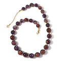 D'Joy Cacoxenite Beaded Graduated Necklace 18-20 Inches in Vermeil Yellow Gold Over Sterling Silver 533.30 ctw - Sticky add to cart bar