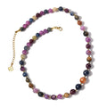D'Joy Multi Sapphire Beaded Graduated Necklace 18-20 Inches in Vermeil Yellow Gold Over Sterling Silver 250.00 ctw - Sticky add to cart bar