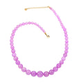 Luxoro 14K Yellow Gold Premium Kunzite 5-13mm Beaded Necklace 18-20 Inches 300.00 ctw - Sticky add to cart bar