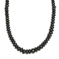 Elite Shungite 155.00 ctw Beaded Necklace in Rhodium Over Sterling Silver 18-20 Inches