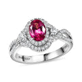 Certified & Appraised Rhapsody 950 Platinum AAAA Mahenge Spinel and E-F VS Diamond Ring 6.80 Grams 1.05 ctw - Sticky add to cart bar