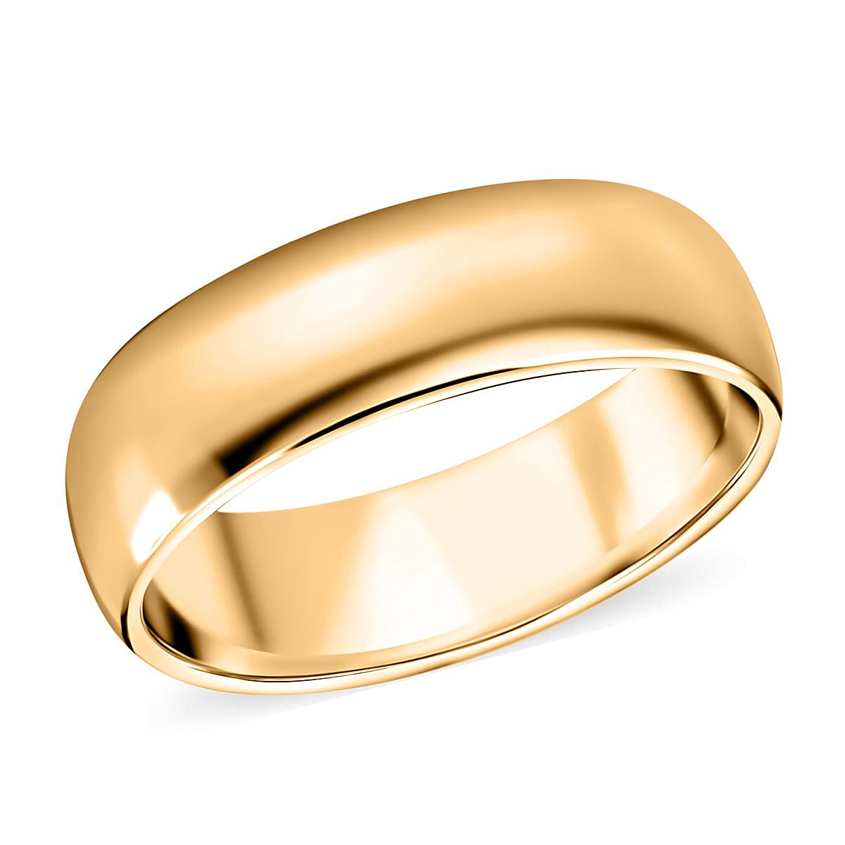 14K Yellow Gold Wedding Band Ring (Size 6.0) (3.87 g)