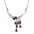 African Amethyst Necklace (18 Inches) in Stainless Steel 3.15 ctw - Sticky add to cart bar