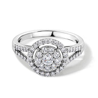 10K White Gold Luxuriant Lab Grown Diamond (SI) Ring (Size 6.5) 0.75 ctw