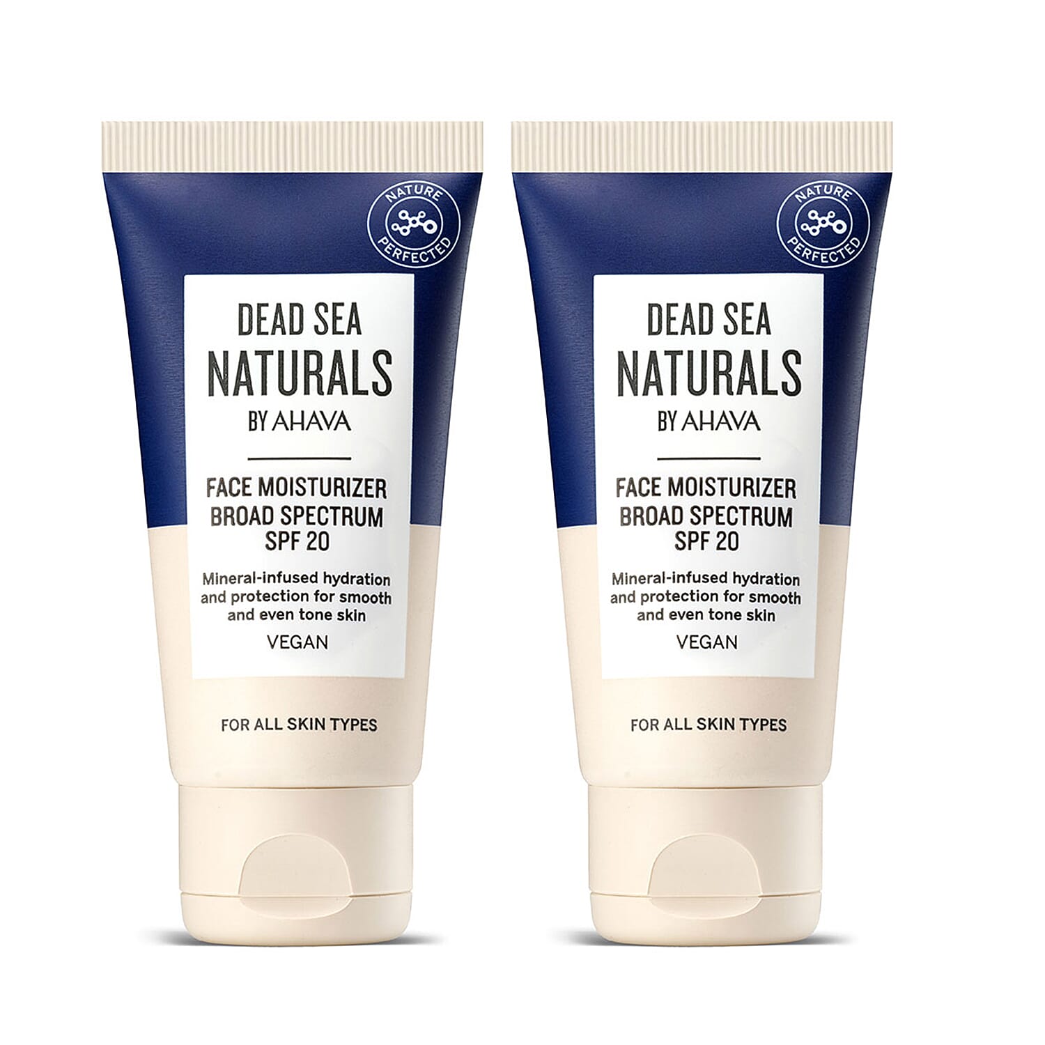 Dead Sea Naturals Day Cream SPF20 50ml - 2pk
