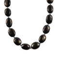 Elite Shungite Beaded Necklace 18-20 Inches in Rhodium Over Sterling Silver 135.00 ctw - Sticky add to cart bar