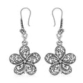 TLV Bali Legacy Sterling Silver Frangipani Flower Earrings (6.30 g) - Sticky add to cart bar