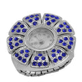Strada Blue Austrian Crystal Japanese Movement Watch in Stainless Steel (Size 5-7) - Sticky add to cart bar