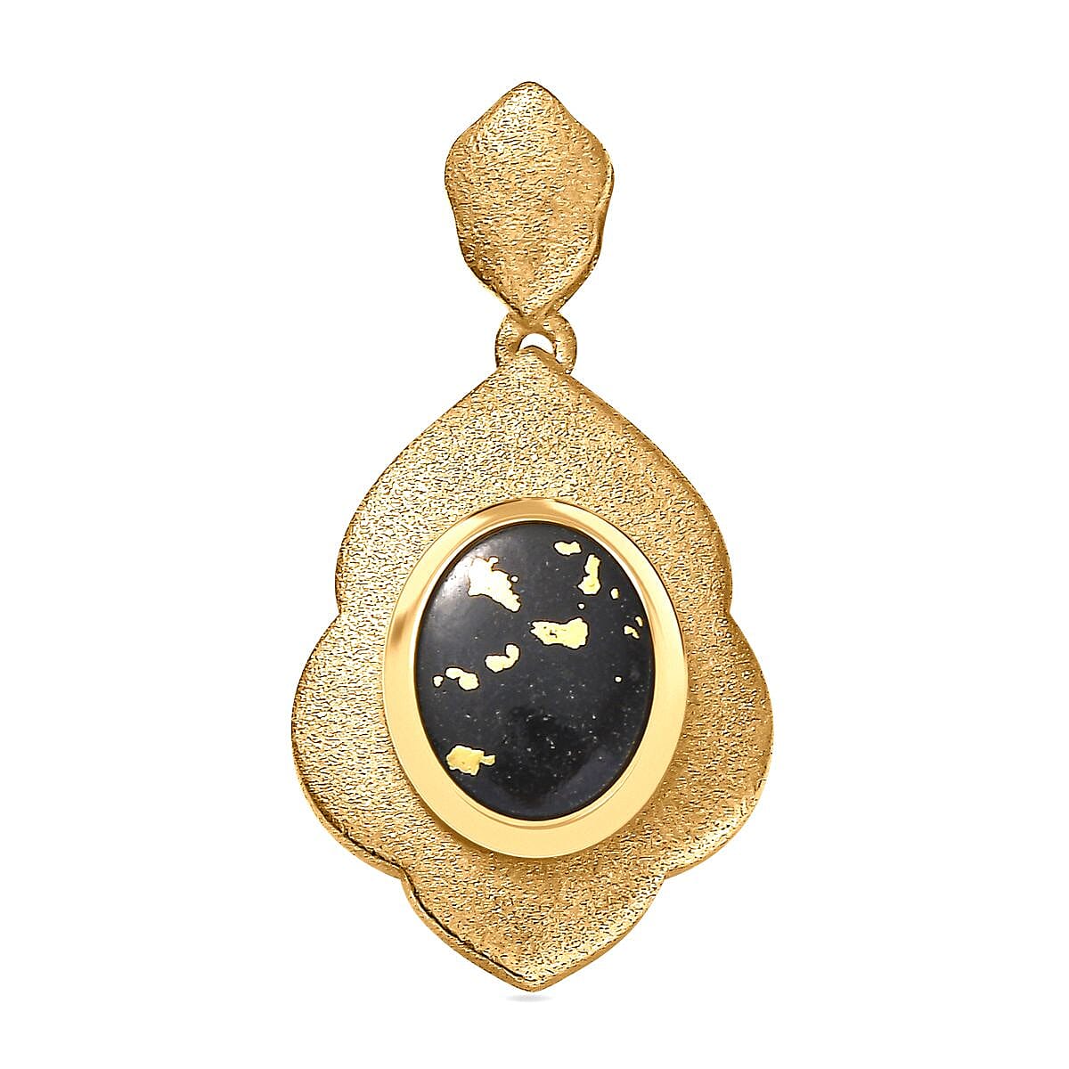 Goldenite 1.75 ctw Pendant without Chain in 18K Vermeil Yellow Gold Over Sterling Silver
