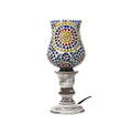 "Glass Hand Painted Lamps with wooden base  Color:-Red Size-4.3x4.3x10.3 Inch" - Sticky add to cart bar