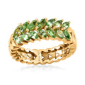 TLV Brazilian Mint Garnet Ring in 18K Vermeil YG Over Sterling Silver (Size 7.0) 1.15 ctw - Sticky add to cart bar