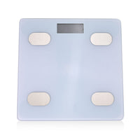 White Smart Body Fat Weighing Scale with Bluetooth (2xAAA Not Included)