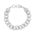 Sterling Silver Link Chain Bracelet (7.25-8.25In) 16.60 Grams - Sticky add to cart bar