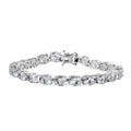 Epic Deal Brazilian Petalite, White Zircon Bracelet in Rhodium Over Sterling Silver (8.00 In) 21.75 ctw - Sticky add to cart bar