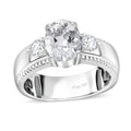 Brazilian Petalite Solitaire Ring in Rhodium Over Sterling Silver (Size 7.0) 1.70 ctw - Sticky add to cart bar