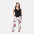 Amanda Paige Ivory Floral Pajama Bottom - M - Sticky add to cart bar