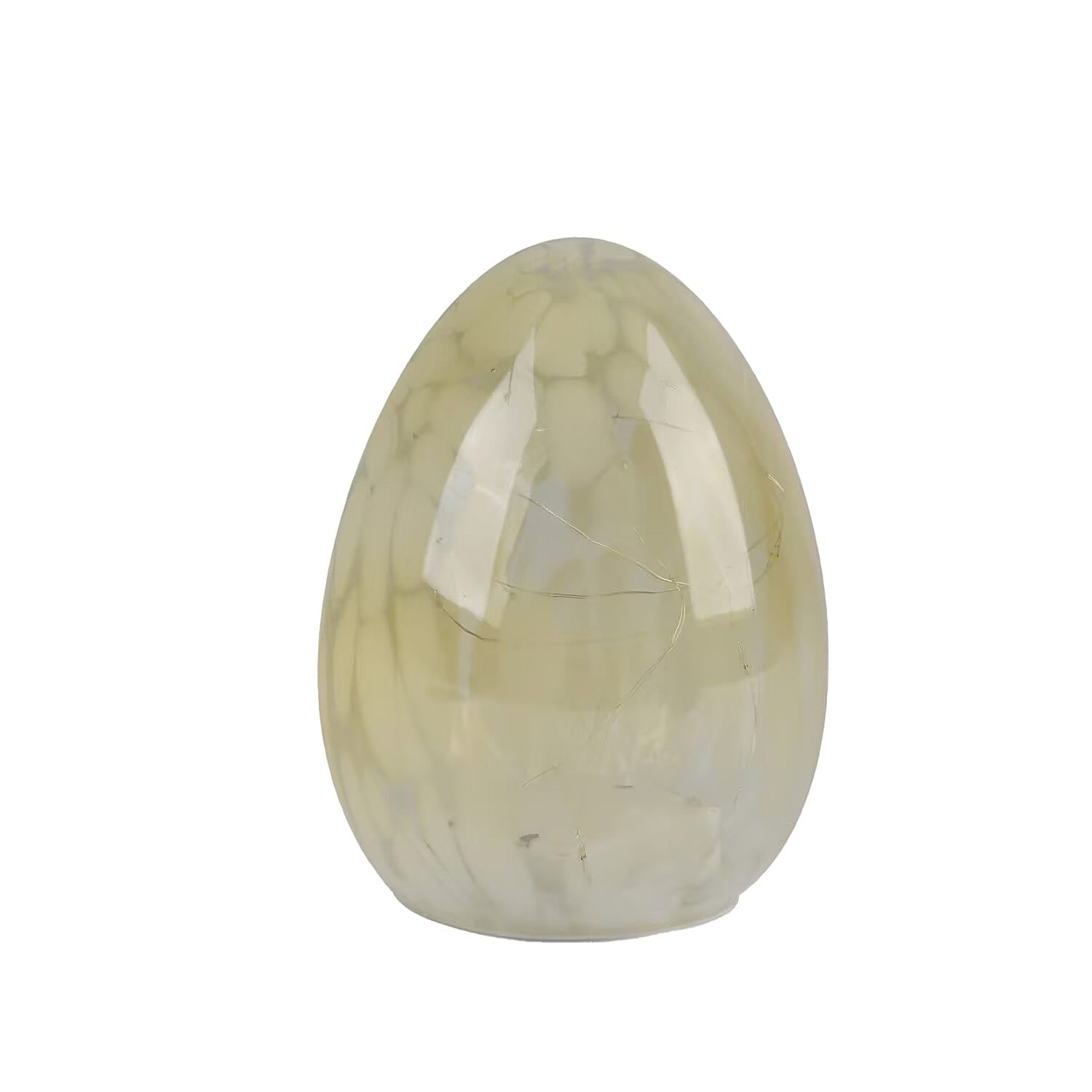 Egg Shape Glass LED Lamp (3xAAA Battery not Included)