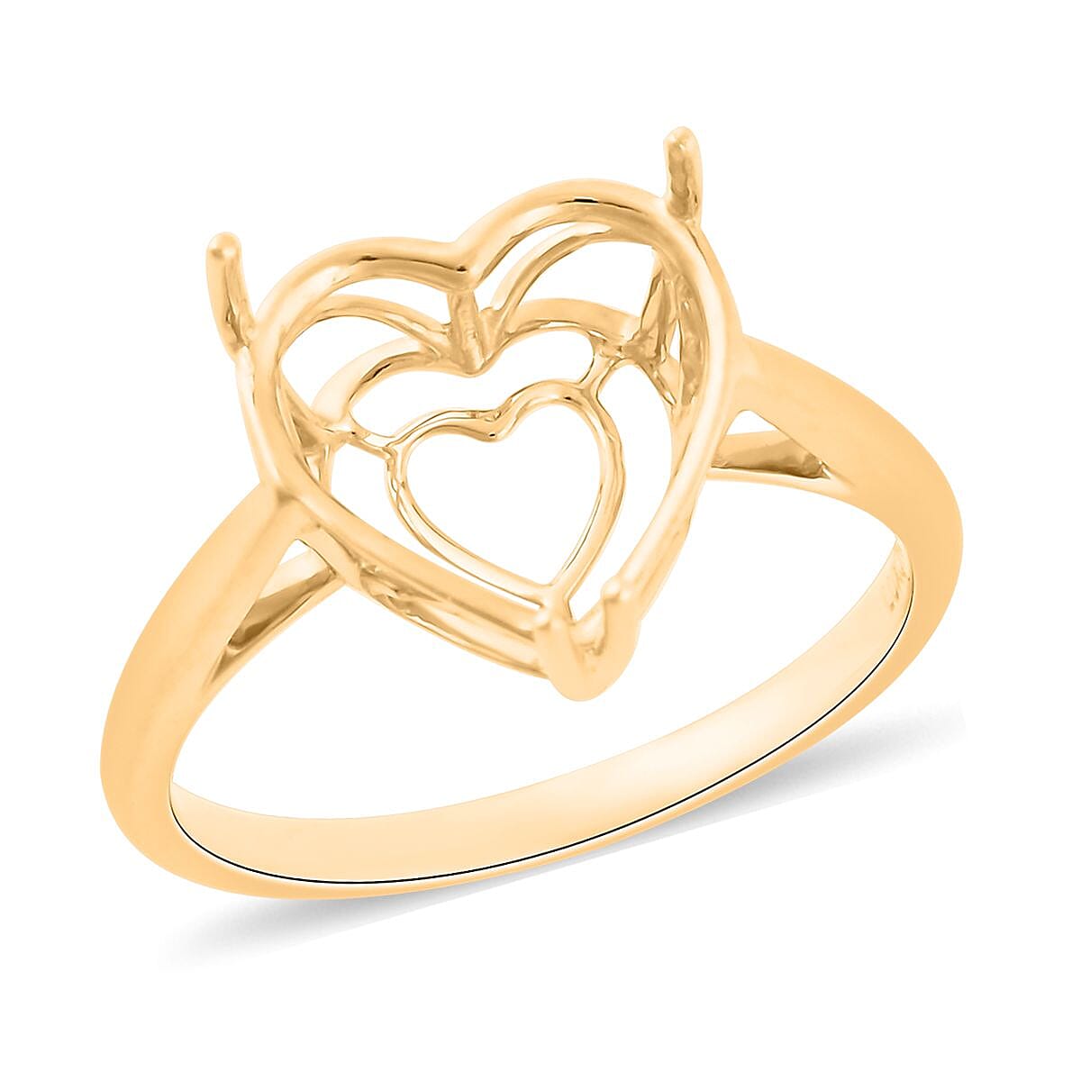 Luxoro 10K Yellow Gold Mounting Ring