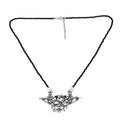 Bali Legacy Thai Black Spinel Beaded Dragon Necklace 20-22 Inches in Sterling Silver 32.50 ctw - Sticky add to cart bar