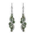 Premium Andranomaro Green Apatite Liana Vines Earrings in Rhodium Over Sterling Silver 4.35 ctw - Sticky add to cart bar