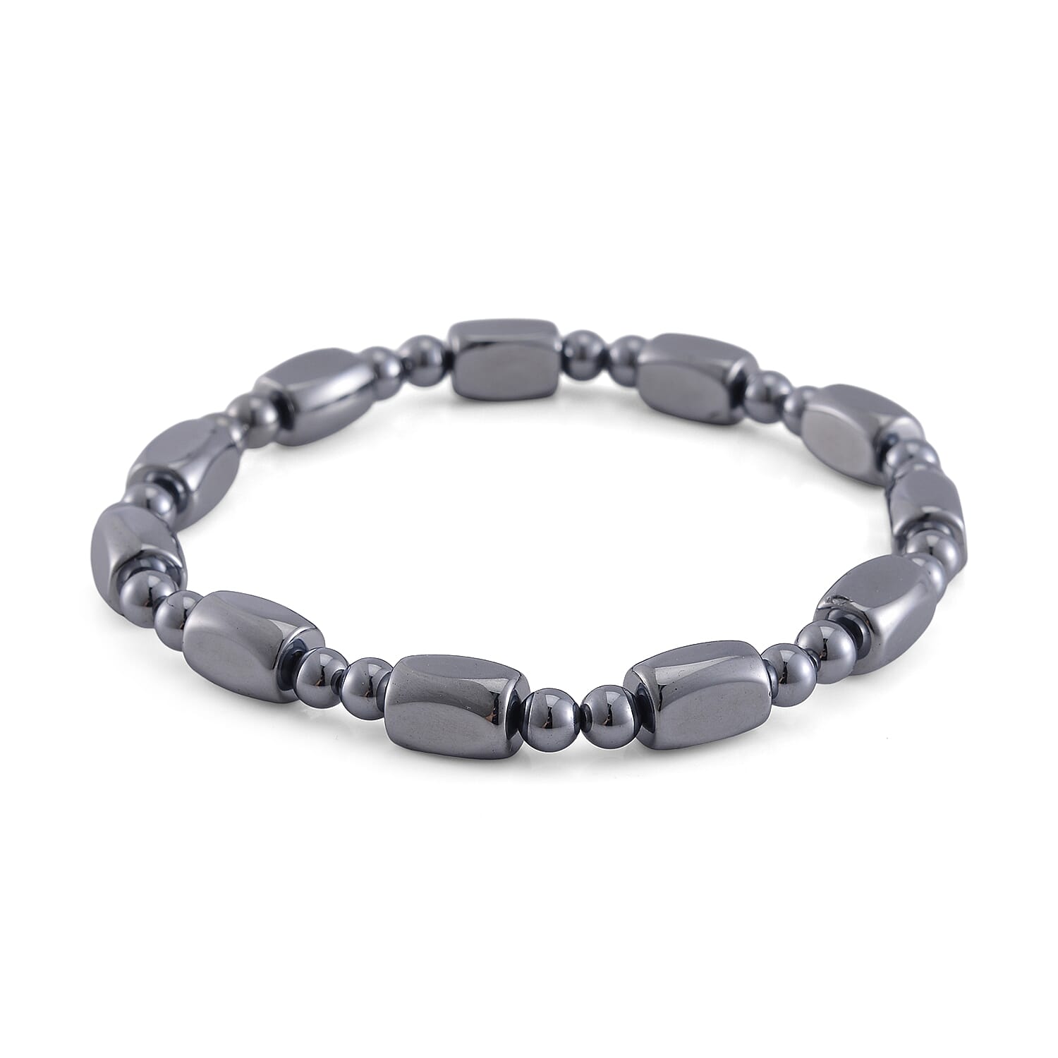 Terahertz 110.00 ctw Beaded Stretch Anklet (9-9.5In)