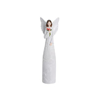 Resin Angel Holding Flowers Figurine (11.81")