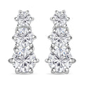 D'Joy Simulated Diamond Fancy Earrings in Sterling Silver 3.10 ctw - Sticky add to cart bar
