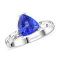 Certified & Appraised Rhapsody 950 Platinum AAAA Tanzanite and E-F VS Diamond Ring 6.25 Grams 2.50 ctw - Sticky add to cart bar