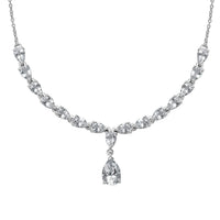 D'Joy Brazilian Petalite Y-Necklace 18-20 Inches in Rhodium Over Sterling Silver 6.25 ctw