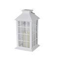 White Solar Rechargeable Hanging LED Lantern (5.5"x5.5"x13.2") - Sticky add to cart bar