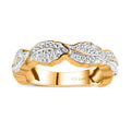 White Diamond Accent Band Ring in 18K YG Plated (Size 5.0) - Sticky add to cart bar