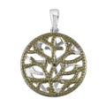 Karis Green Diamond (IR) Accent Pendant in Platinum Bond - Sticky add to cart bar