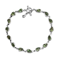 Andranomaro Green Apatite Rain Drop Bracelet in 18K Vermeil YG Over Sterling Silver (7.25 In) 7.25 ctw