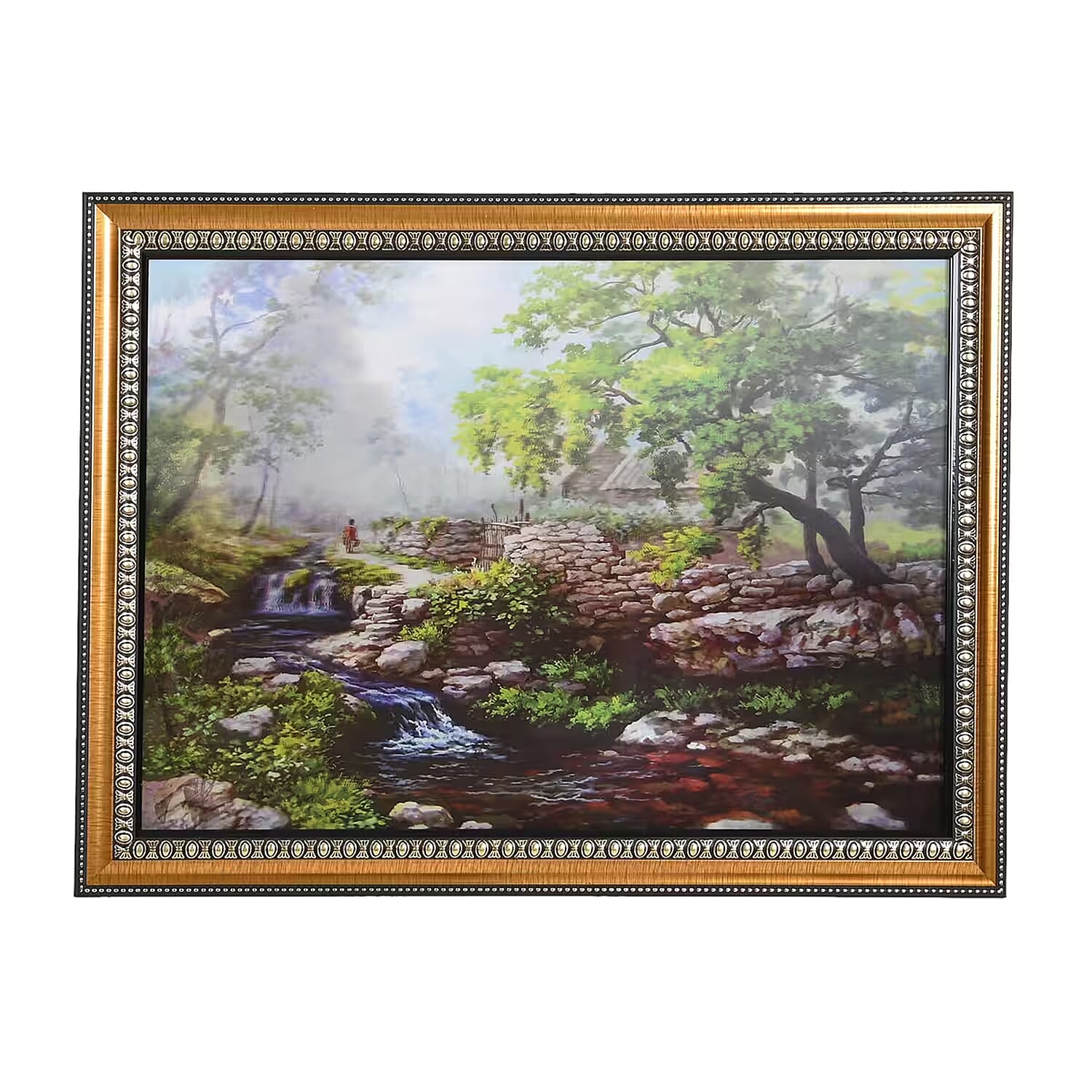 2 Waterfall Pictures in Photo Frame (16"x22")