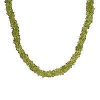 Peridot 210.00 ctw Necklace in Rhodium Over Sterling Silver 20 Inches