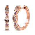 TLV Premium Marropino Morganite, Madagascar Pink Sapphire Earrings in 18K Vermeil RG Over Sterling Silver 2.80 ctw - Sticky add to cart bar