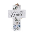 Wooden Cross Saved by Grace Hanging Ornament (4.84"x1.46"x6.80") - Sticky add to cart bar