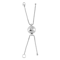 1.2mm Box Chain in Stainless Steel with 8mm Magnetic Lock and Lobster Lock