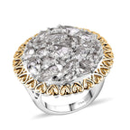 Petalite Ring in Rhodium Over Sterling Silver (Size 7.0) 6.50 ctw