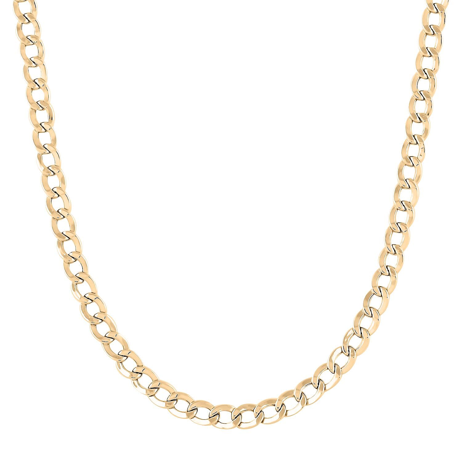 14K Yellow Gold 4mm Cuban Chain Necklace 22 Inches 8.20 Grams